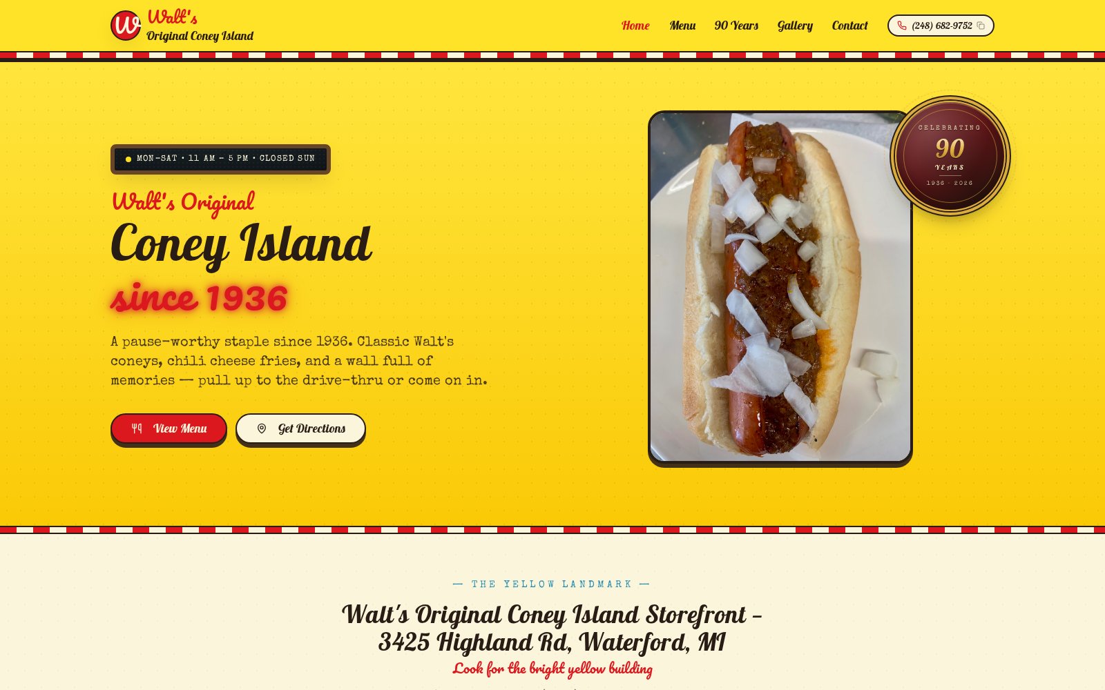 Walt's Coney Island homepage